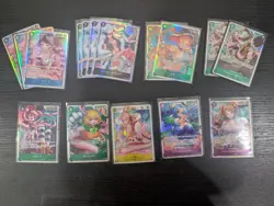 One Piece Card Game TCG Japanese SR Lot of 27 Cards Various Sets - Image 1