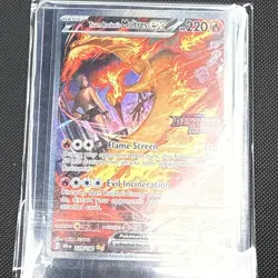 Pokemon TCG Team Rockets Moltres EX Destined Rivals Card 229/182 Stamped - Image 3