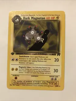 Pokemon TCG Dark Magneton 28/82 Team Rocket - 1st Edition Non-Holo Rare Card - Image 1