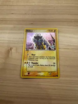 Pokemon TCG Raikou POP Series 2 3/17 Holo Rare Beast Card Stock 2006 - Image 1