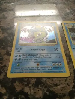 Pokemon Gyarados TCG Base Set 2 Holo Unlimited Rare Card WOTC Left LP, Right MP - Image 3