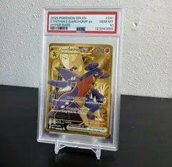 Destined Rivals Cynthia's Garchomp EX Gold Hyper-Rare Card 241/182 PSA 10 - Image 1