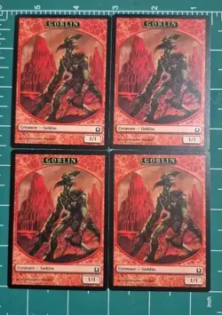 4x GOBLIN TOKEN RETURN TO RAVNICA MAGIC THE GATHERING MTG NM / Playset - Image 1