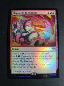 Raphael's Technique (Foil) Rare MTG Ninja Turtles - Image 1