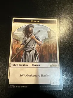Human Token Mtg 30th Anniversary Edition - Image 1