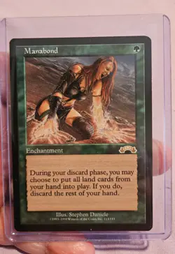 🔥 MTG -Manabond - Exodus Rare Enchantment #113 M/NM 🔥 - Image 1