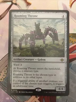 Roaming Throne Artifact Creature Golem Rare Ixalan Regular English 2023 Magic C… - Image 1