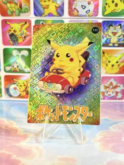 Pokemon Pikachu Vintage Pocket Monsters Vending HOLO Prism Sticker 1998 Nintendo - Image 2
