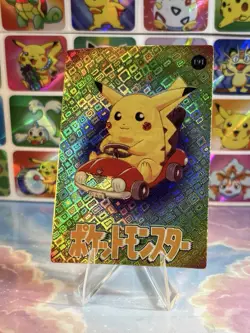 Pokemon Pikachu Vintage Pocket Monsters Vending HOLO Prism Sticker 1998 Nintendo - Image 4