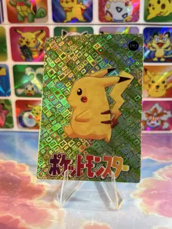 Pokemon Pikachu Vintage Pocket Monsters Vending HOLO Prism Sticker 1998 Nintendo - Image 3
