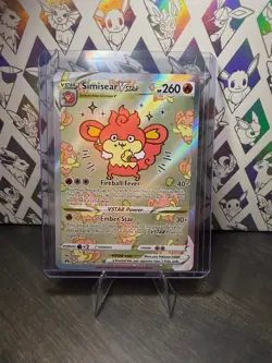 Pokemon Simisear VStar Galarian Gallery Ultra Rare #GG37 Crown Zenith - Image 1