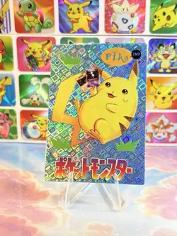Pokemon Pikachu Vintage Pocket Monsters Vending HOLO Prism Sticker 1998 Nintendo - Image 3