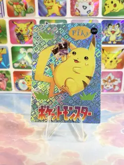 Pokemon Pikachu Vintage Pocket Monsters Vending HOLO Prism Sticker 1998 Nintendo - Image 4