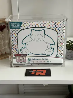 Pokemon Center Elite Trainer Box 151 New Sealed + Magnetic Acrylic Display Case - Image 1