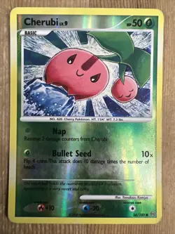 Pokemon TCG Cherubi Stormfront 56/100 Reverse Holo Common DMG - Image 1