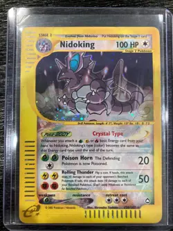 Pokemon TCG Nidoking Aquapolis 150/147 Holo 1st Edition Holo Rare - Image 1