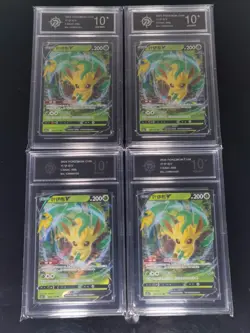 Pokemon TCG Chinese Leafeon V RR - Scarlet & Violet CS4aC 008/132 4set - P 10 - Image 1