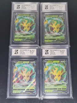 Pokemon TCG Chinese Leafeon V RR - Scarlet & Violet, CS4aC 008/132 4set - Z 10 - Image 1