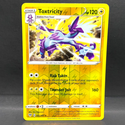2020 POKEMON DARKNESS ABLAZE TOXTRICITY 063/189 REVERSE HOLO (RARE) - Image 1