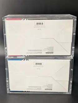 2x Pokemon SV10.5 Black Bolt White Flare Sealed Booster Bundle Display W/Acrylic - Image 2