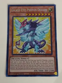 Yugioh Galaxy-Eyes Photon Dragon - 1st Edition Secret Rare Chibi NM - Free Holo - Image 1