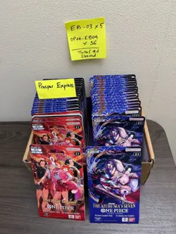 One Piece Lot 🔥 EB-03 Heroines (5) & OP14-EB04 (36) Sleeved Boosters 🔥👀🤩 - Image 2