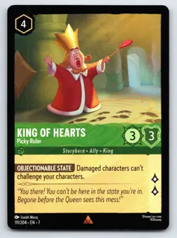 Disney Lorcana King of Hearts - Picky Ruler Archazia's Island Rare #111/204 NM - Image 1