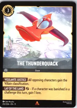 Disney Lorcana The Thunderquack Winterspell Rare #202/204 NM - Image 1
