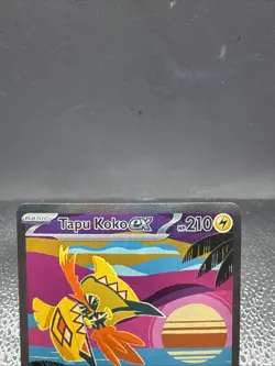 Pokemon TCG Tapu Koko EX Paradox Rift Holo Card 247/182 Sir NM Pack Fresh - Image 3