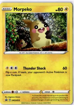 Morpeko Promo SWSH: Sword & Shield Promo Cards SWSH012 NM - Image 1