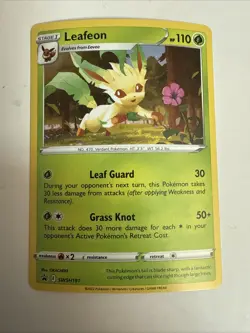 Leafeon #SWSH191 Pokemon SWSH: Sword & Shield Promo Card Cosmos Holo LP/NM - Image 1