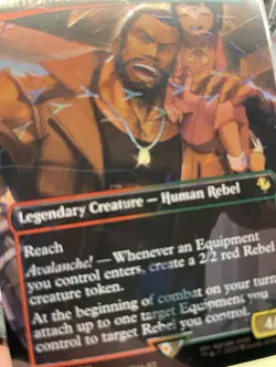 Barret Avalanche Leader Borderless Chocobo Track Foil Card #0472 MTG Magic - Image 2