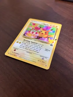 Pokemon Pikachu Birthday Surprise Holo #24 Black Star Promo Card Mint Cond - Image 2