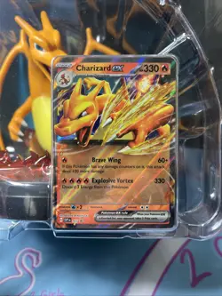 Pokemon Charizard Ex Super Premium Collection Display Figure W/Promo Cards Only - Image 3