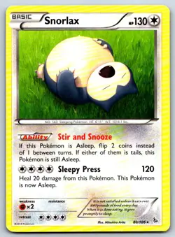 Snorlax - Generations 58/83 Vintage Pokemon Card LP - Image 1