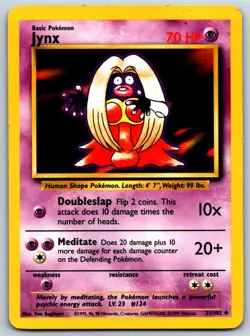 Jynx - Base Set 031/102 Vintage Pokemon Card LP - Image 1
