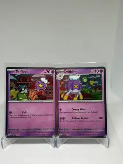 Drifloon 005 + Drifblim 006, Mega Evolution Black Star Promo Pokemon Card NM/M - Image 1