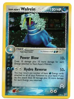 Pokemon Card: Team Aqua's Walrein HOLO 6/95 EX Team Aqua vs Team Magma Rare! NM - Image 1