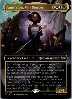 MTG - Aminatou, Veil Piercer (Borderless) (1) - DSC - Foil - Image 1