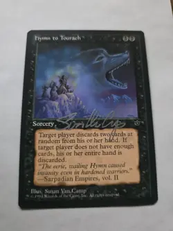 Hymn To Tourach SIGNED By Susan Van Camp Mtg Magic The Gathering - Image 1
