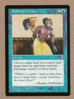MTG - Political Trickery - Mirage - Rare EX/NM - Image 1