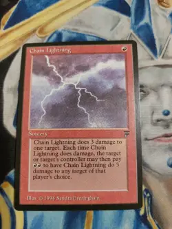 Chain Lightning MTG Legends Common Red Sorcery Near-Mint x1 GG13 - Image 1