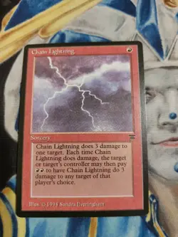 Chain Lightning MTG Legends Common Red Sorcery Near-Mint x1 GG13 - Image 2