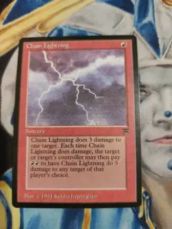 Chain Lightning MTG Legends Common Red Sorcery Near-Mint x1 GG7 - Image 1