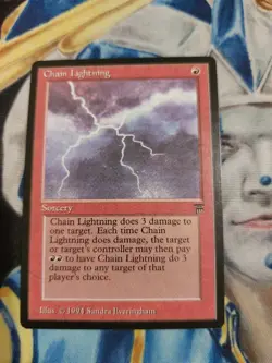 Chain Lightning MTG Legends Common Red Sorcery Near-Mint x1 GG7 - Image 2