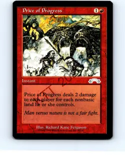 Price of Progress #95 Uncommon Exodus MTG NP NM/NM+ *OFFSETbrdr - Image 1