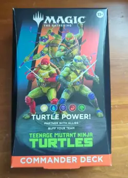 MTG Teenage Mutant Ninja Turtles Turtle Power Commander Deck Factory Sealed - Image 1