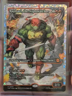 Magic The Gathering Raphael, the Nightwatcher Showcase Fracture Foil TMNT M0297 - Image 1