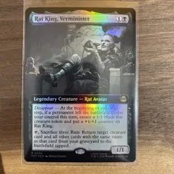 Rat King, Verminister (Extended Art Foil) Rare MTG Ninja Turtles - Image 1