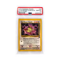 Pokemon Pokemon Graded Team Rocket's Meowth - Black Star Promo - PSA 10 NM - Image 1